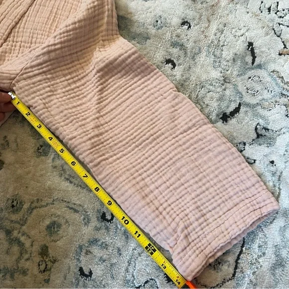 Parachute Home Pink Cloud Cotton Bathroom/Sleep Robe - Picture 10 of 11